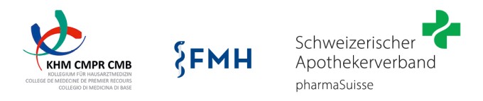 Logos KHM, FMH, PharmaSuisse